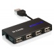 Карманный USB 2.0 концентратор D-Link DUB-104 в Сочи, USB хаб DLink DUB104 (Сочи)